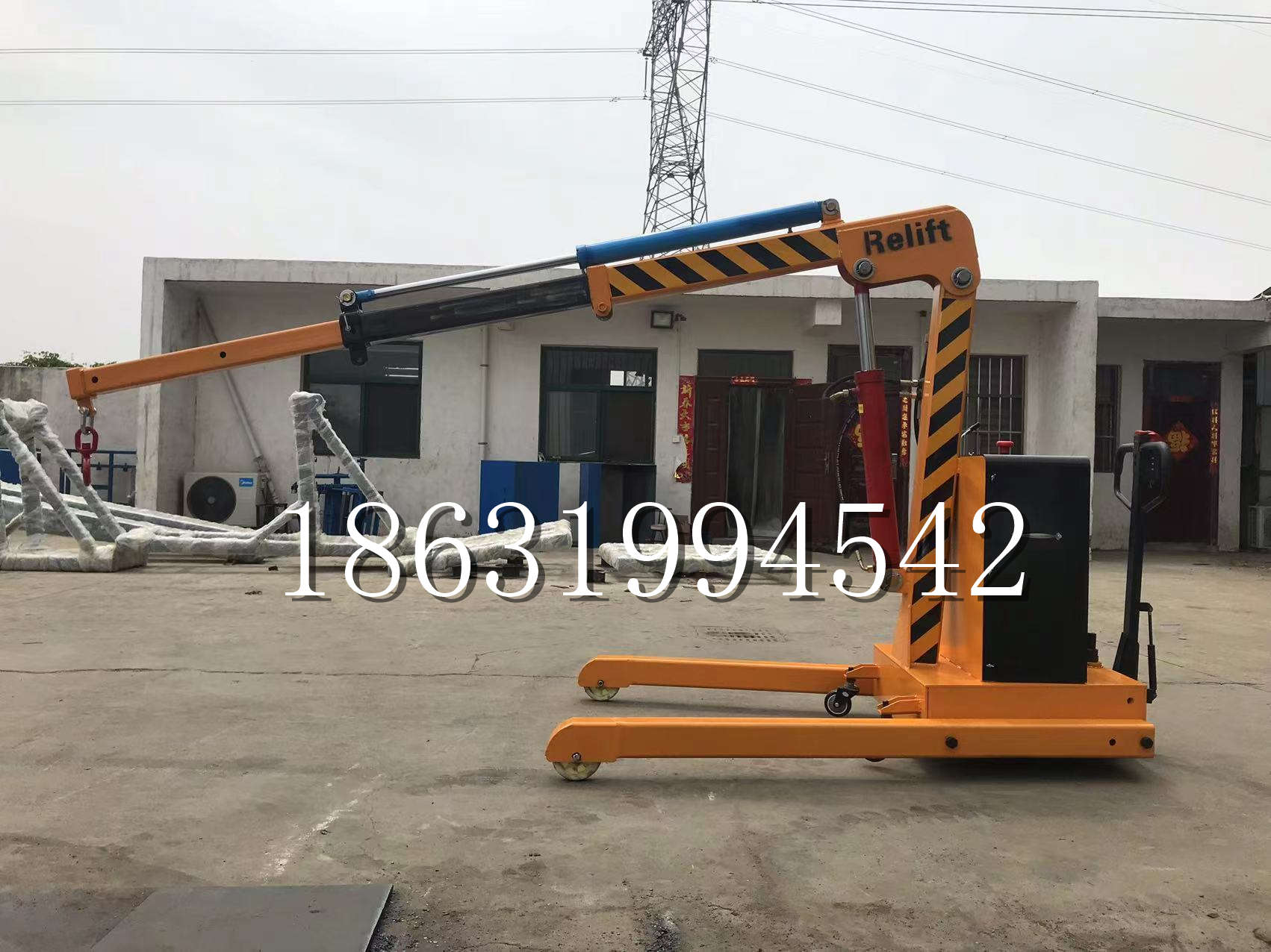 夏县久征定做3吨三轮随车吊 农用园林绿化移树吊 平板工程用小吊机