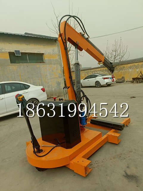 夏县自卸车厢随车吊 自制轮式四不像起重机 四驱平板吊 5吨 贵盛